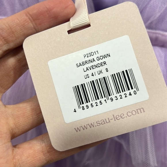SAU LEE Sabrina Gown in Lavender - Picture 13 of 16